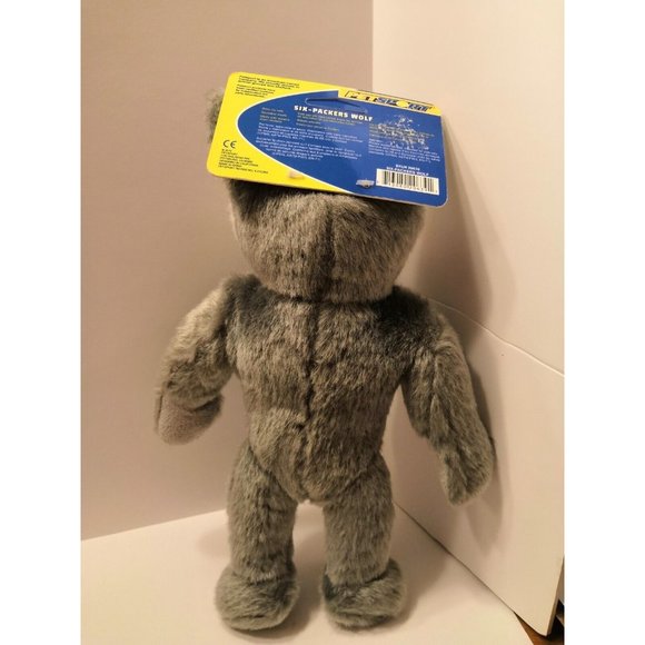 Pet Sport Six Packers Wolf Dog Toy Gray - Picture 2 of 8
